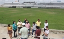 Fabiana Pessoa faz visita de inspeção ao Estádio Municipal e destaca avanço da obra